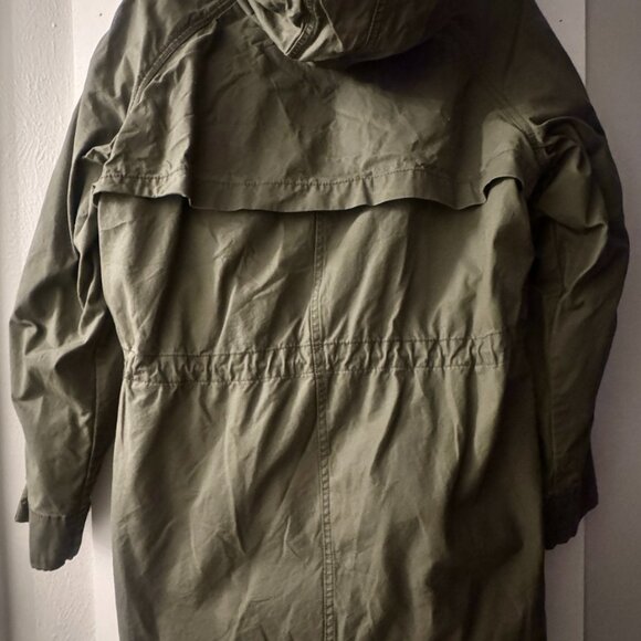 🧥 L.O.G.G. by H&M Olive Green Sherpa-Lined Parka Coat | Size 14 | Excellent Con - Picture 3 of 6